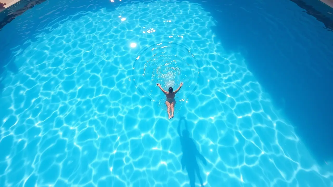 Significado de Sonhar com Nado: Descubra as Mensagens Ocultas Uma pessoa nadando em águas cristalinas em um sonho.