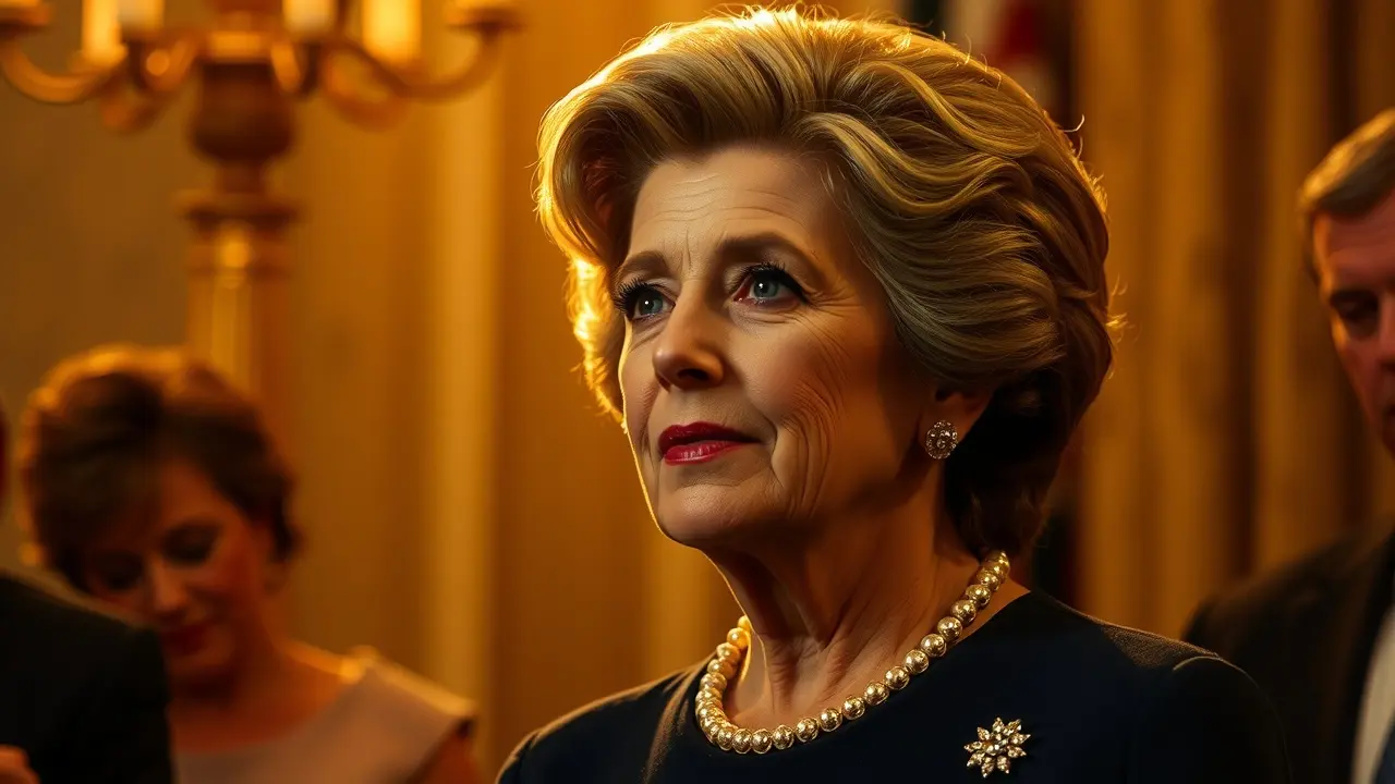 Significado de Sonhar com Nancy Reagan: Desvendando os Símbolos Oníricos Nancy Reagan elegante e poderosa