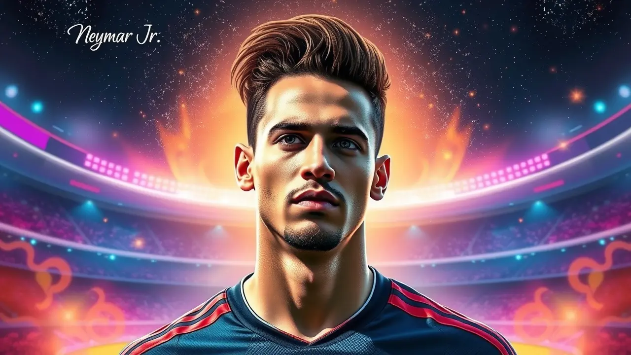 Sonho com Neymar Jr. representando sucesso e ambição.