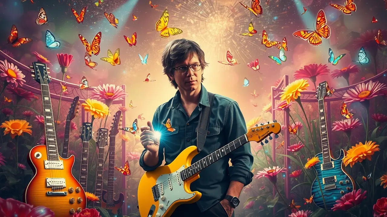 Significado de Sonhar com Noel Gallagher: Interpretações e Reflexões Sonho com Noel Gallagher: jardim de guitarras.