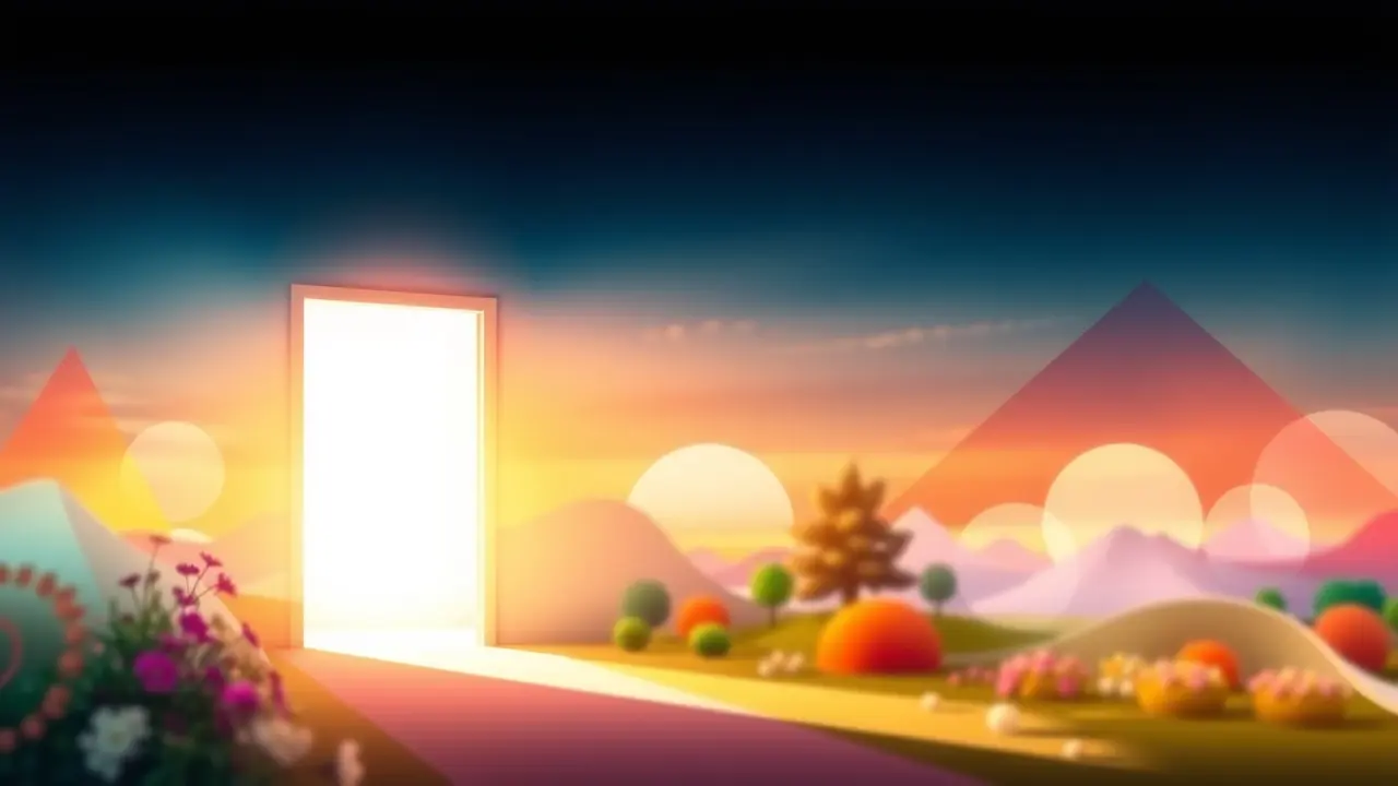 Porta aberta simbolizando novas oportunidades