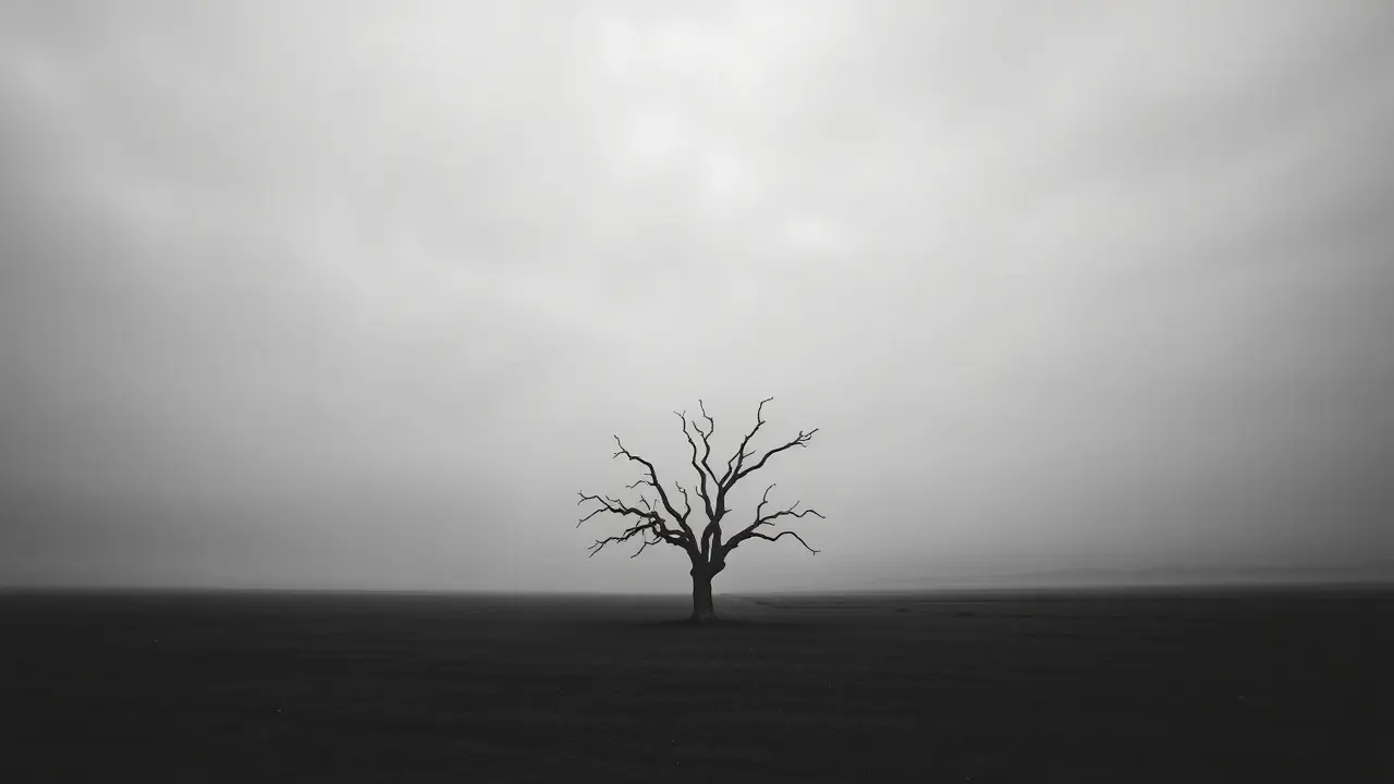 Paisagem vazia simbolizando nulidade