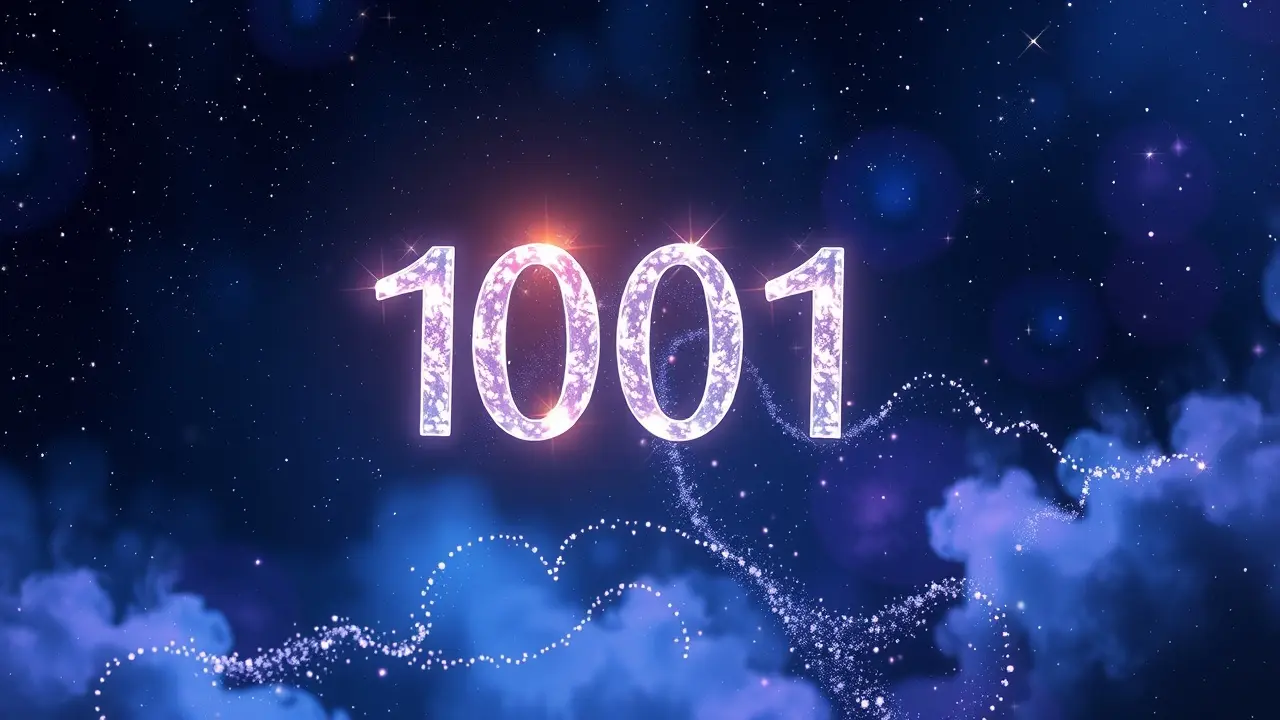 O Significado Profundo de Sonhar com o Número 1001 Número 1001 luminoso em sonho