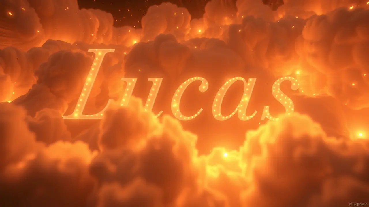 Sonho com número de Lucas e luzes suaves