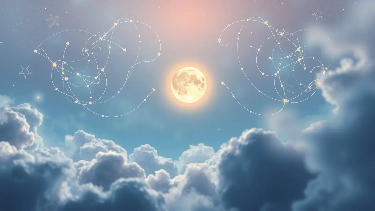 Número de aniversário brilhante em um sonho calmo