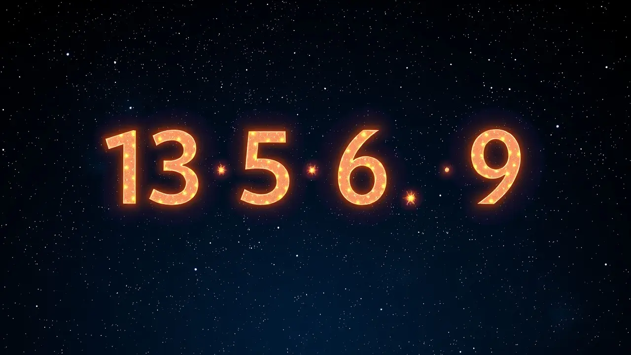 Significado de Sonhar com Número: Descubra os Segredos! Números brilhantes flutuando no céu noturno, simbolizando sonhos e mistérios.
