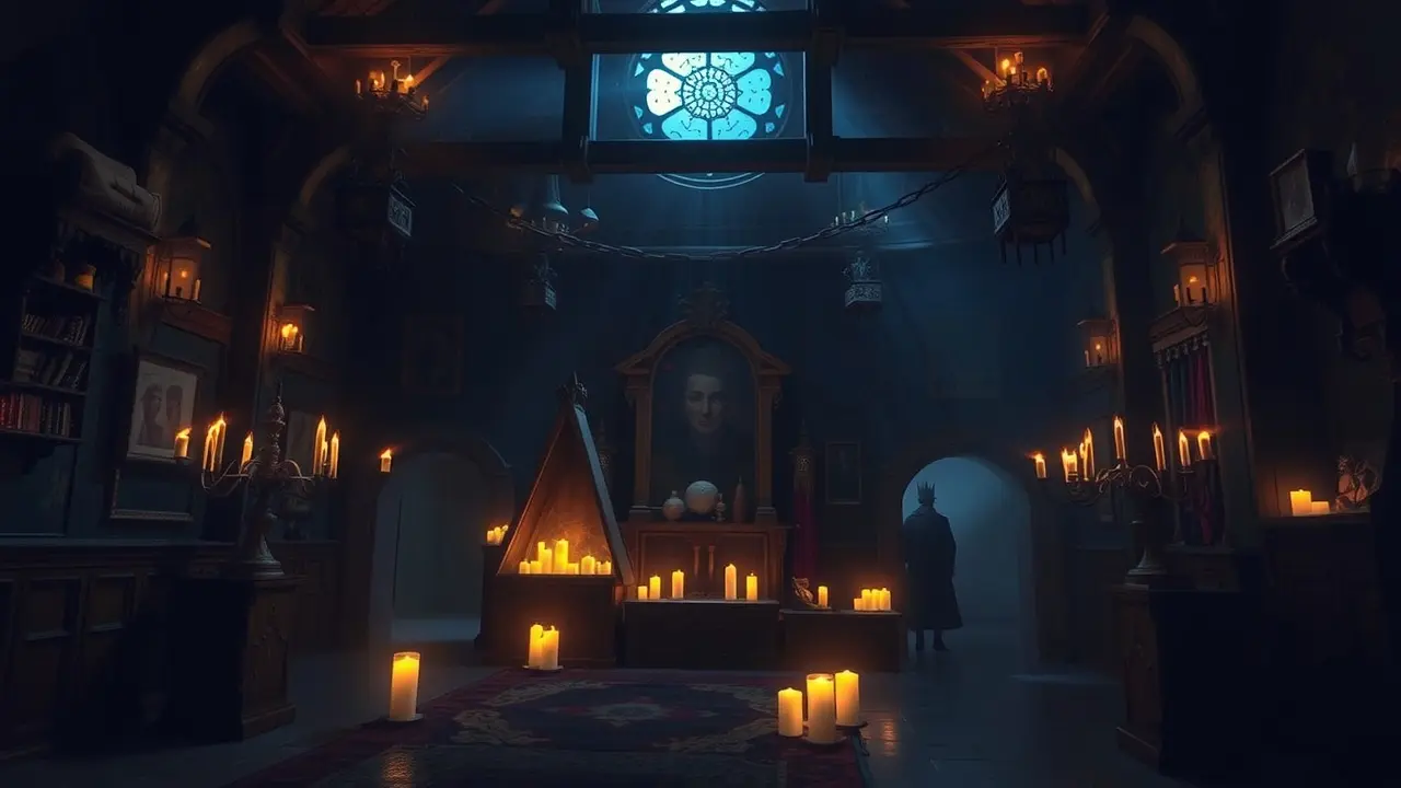 Sonho com ocultismo: grimório e velas.