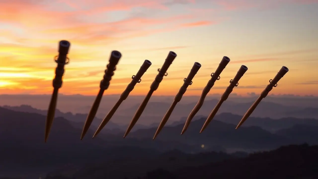 Oito de Paus voando no céu