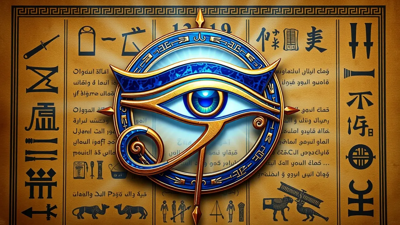 Olho de Hórus, símbolo de proteção e sabedoria
