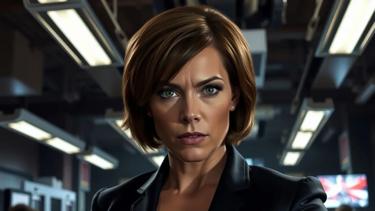 Olivia Benson com olhar determinado