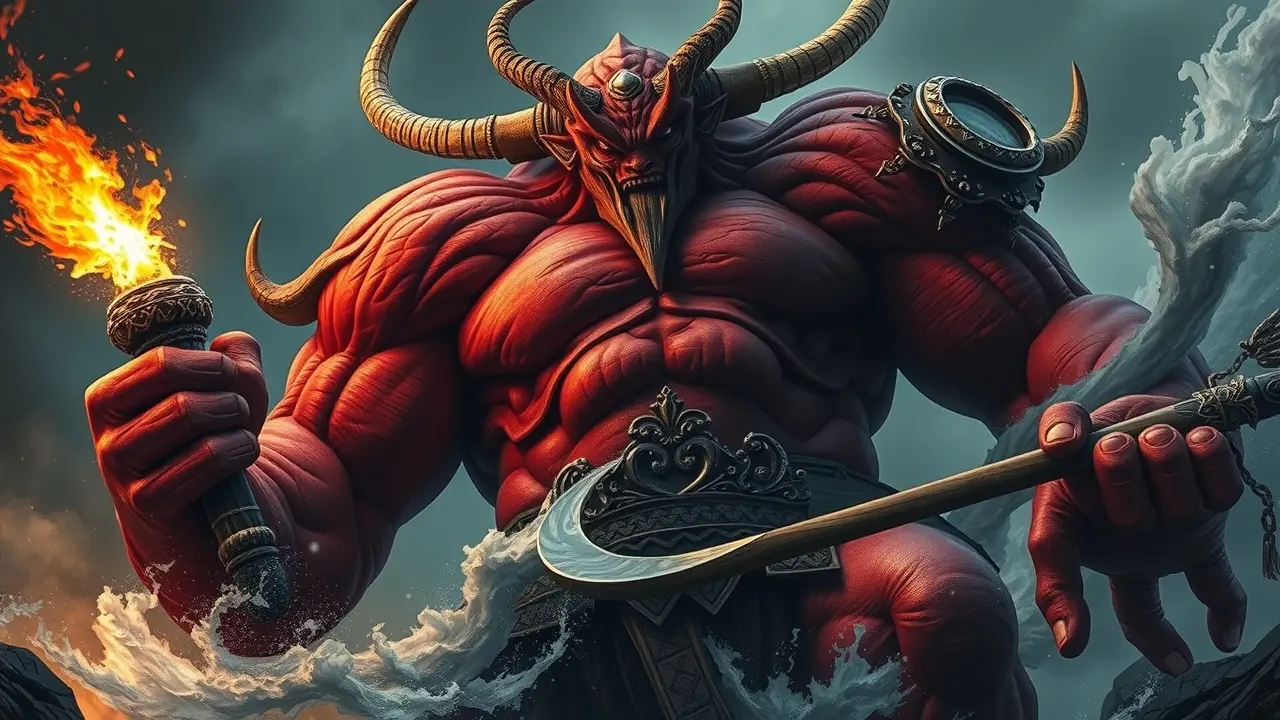 Oni de aparência intimidadora