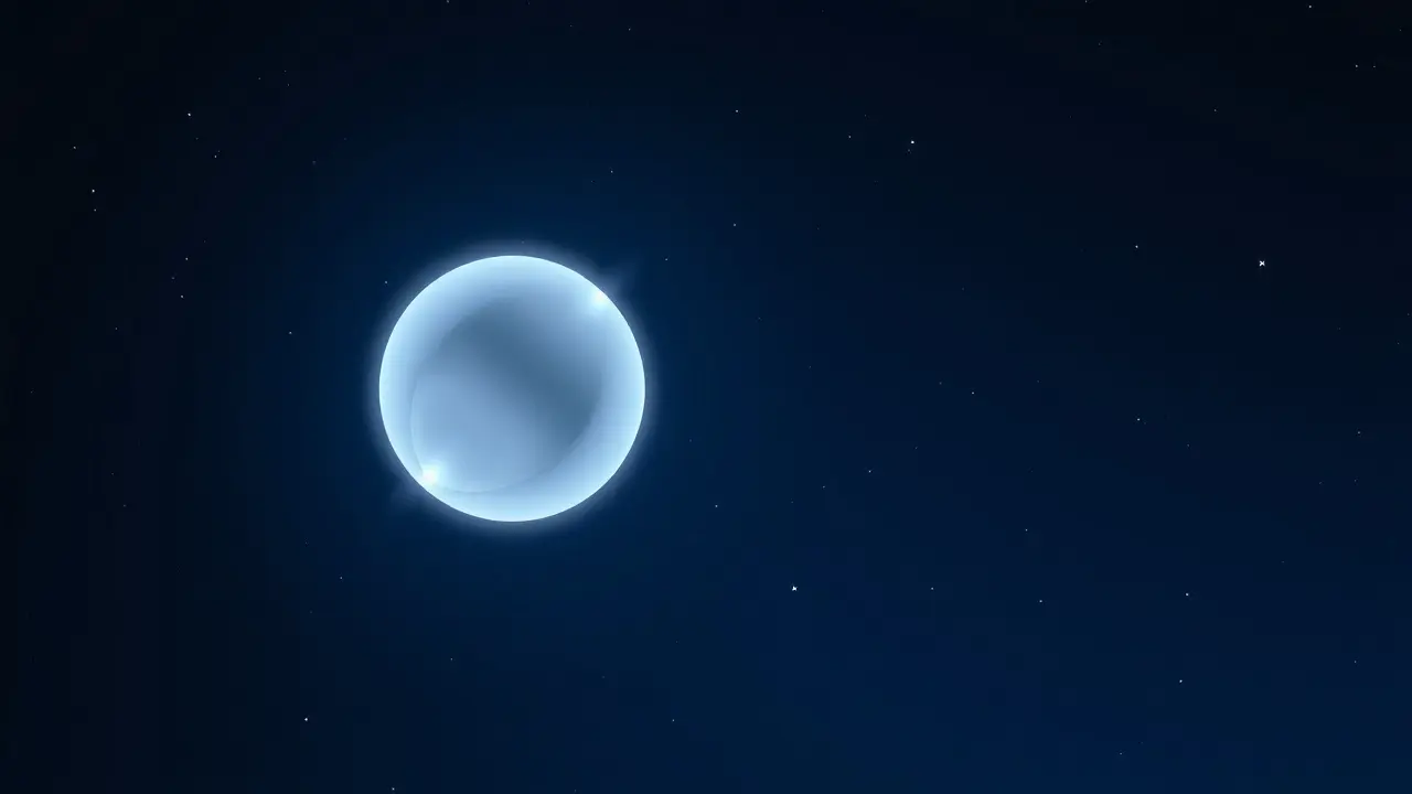 Sonhar com Orbe: Desvende os Significados e Simbolismos! Orbe luminosa flutuando no céu noturno