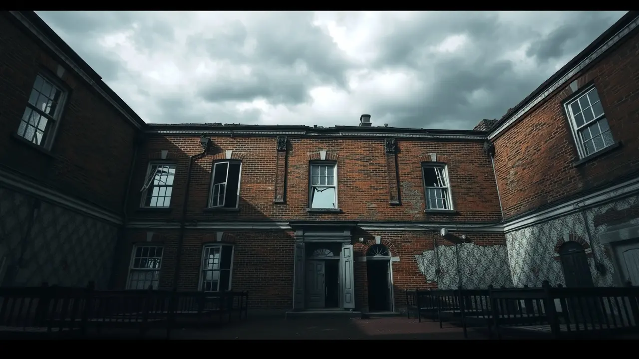 Orfanato antigo e abandonado