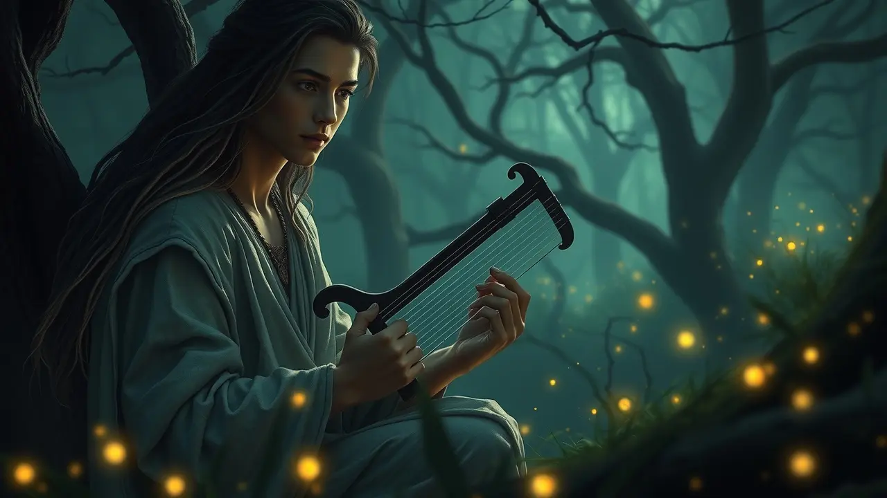 Sonhar com Orfeu: Desvende os Mistérios da Música e do Amor! Orfeu tocando lira em sonho