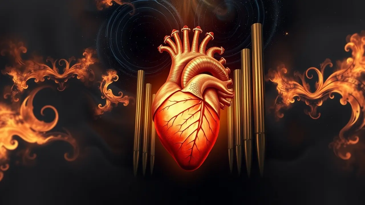 Sonho simbólico com órgão e coração.