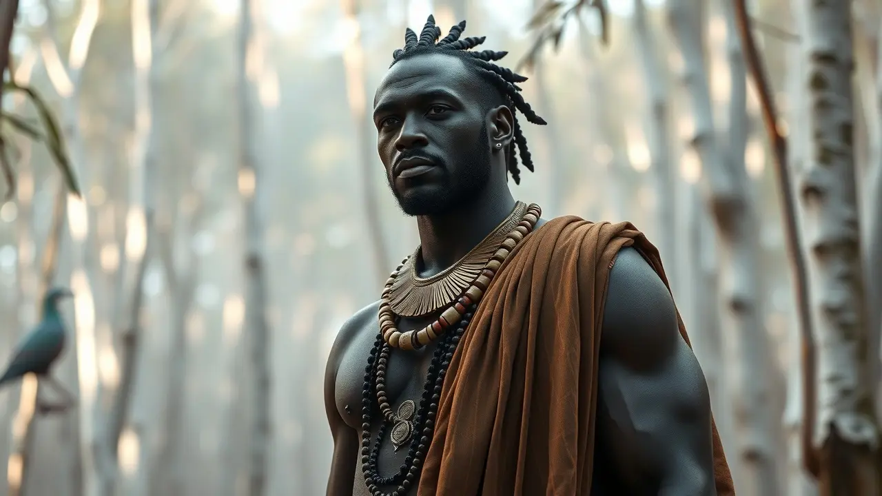 Homem representando Oxalá em sonho