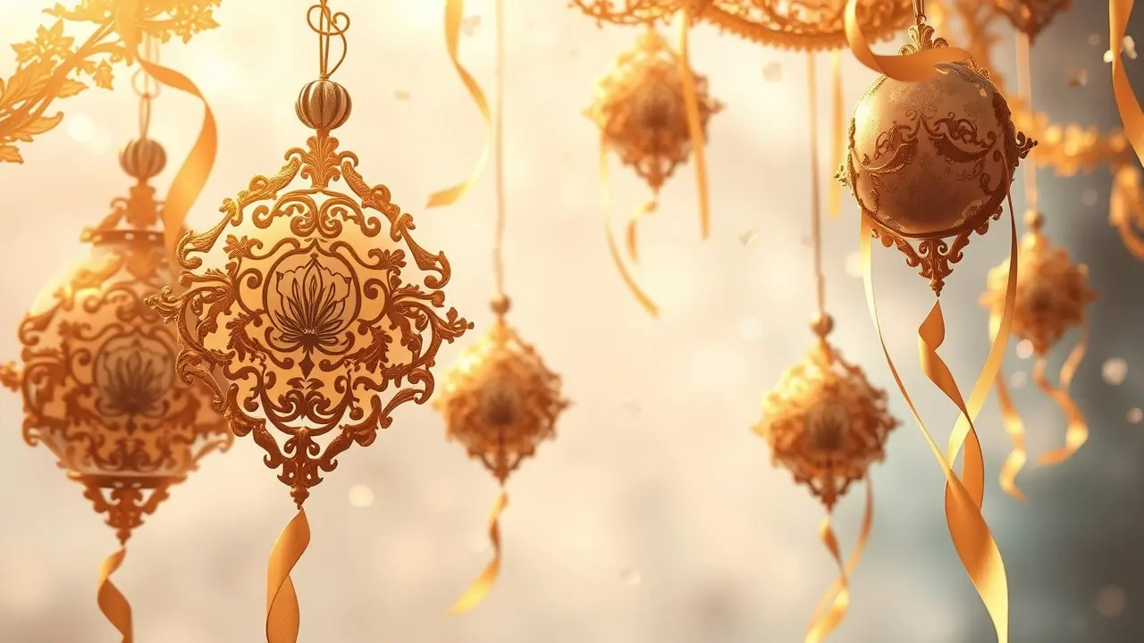 Sonho com ornamentação delicada e flutuante