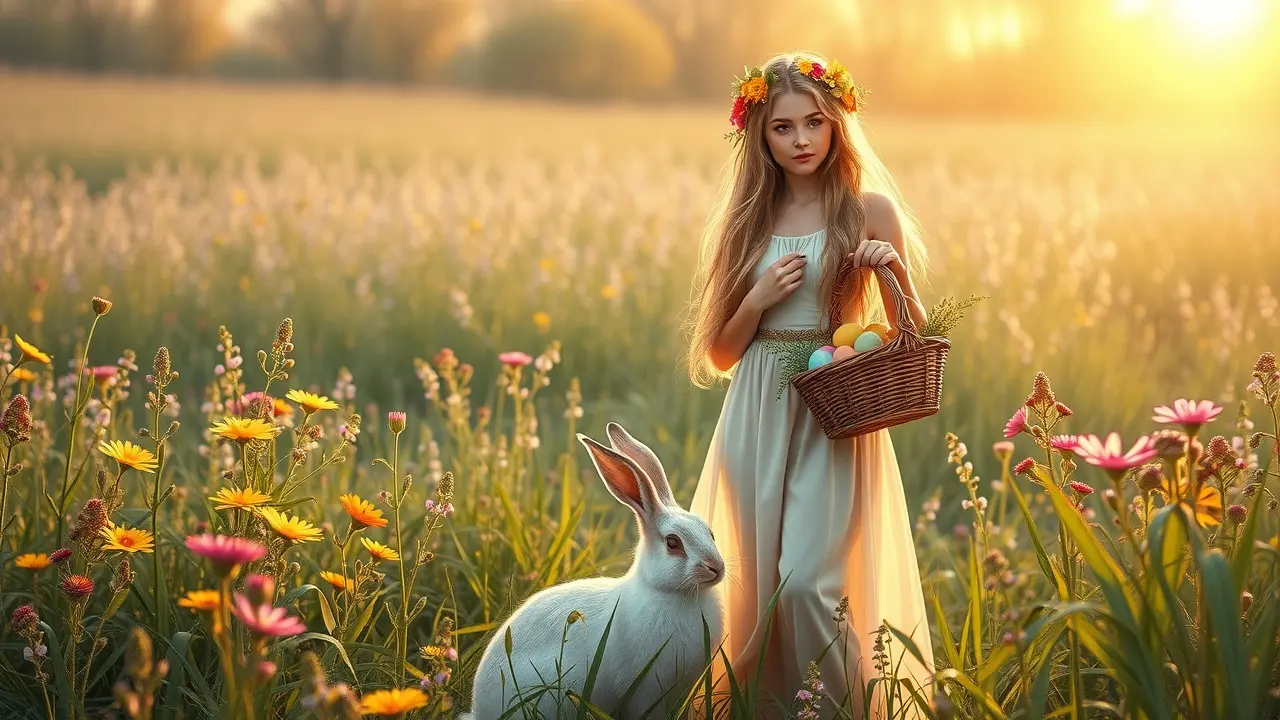 Sonhar com Ostara: Descubra o Significado e a Simbologia da Deusa da Primavera Deusa Ostara na primavera