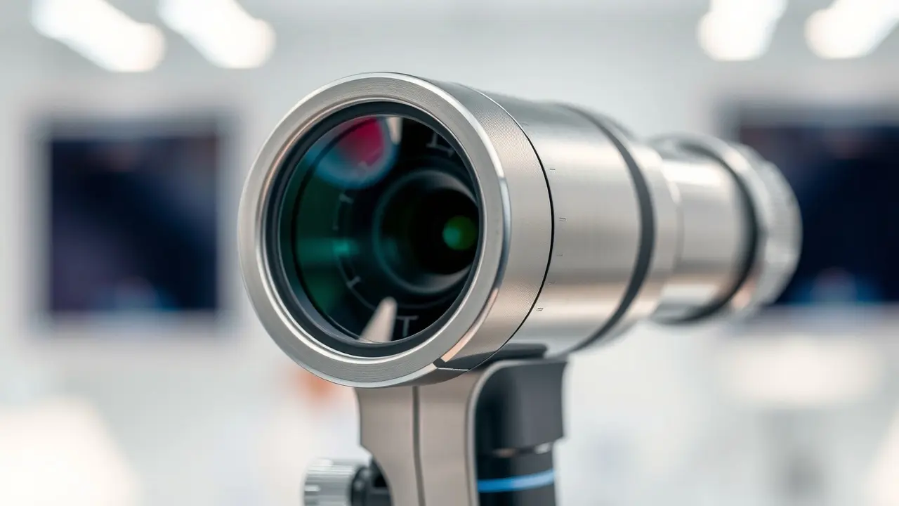 O que significa sonhar com otoscópio? Descubra as interpretações! Otoscópio moderno em ambiente médico.