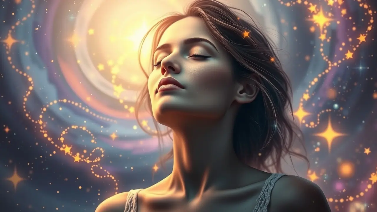 Significado de Sonhar com Palpite: Decifre os Sinais do Seu Subconsciente Mulher serena meditando, simbolizando intuição