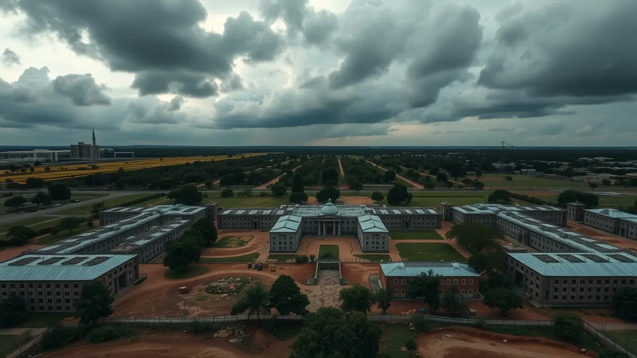 Sonhar com Papuda: Descubra o Significado e as Interpretações! Visão aérea do complexo da Papuda em Brasília