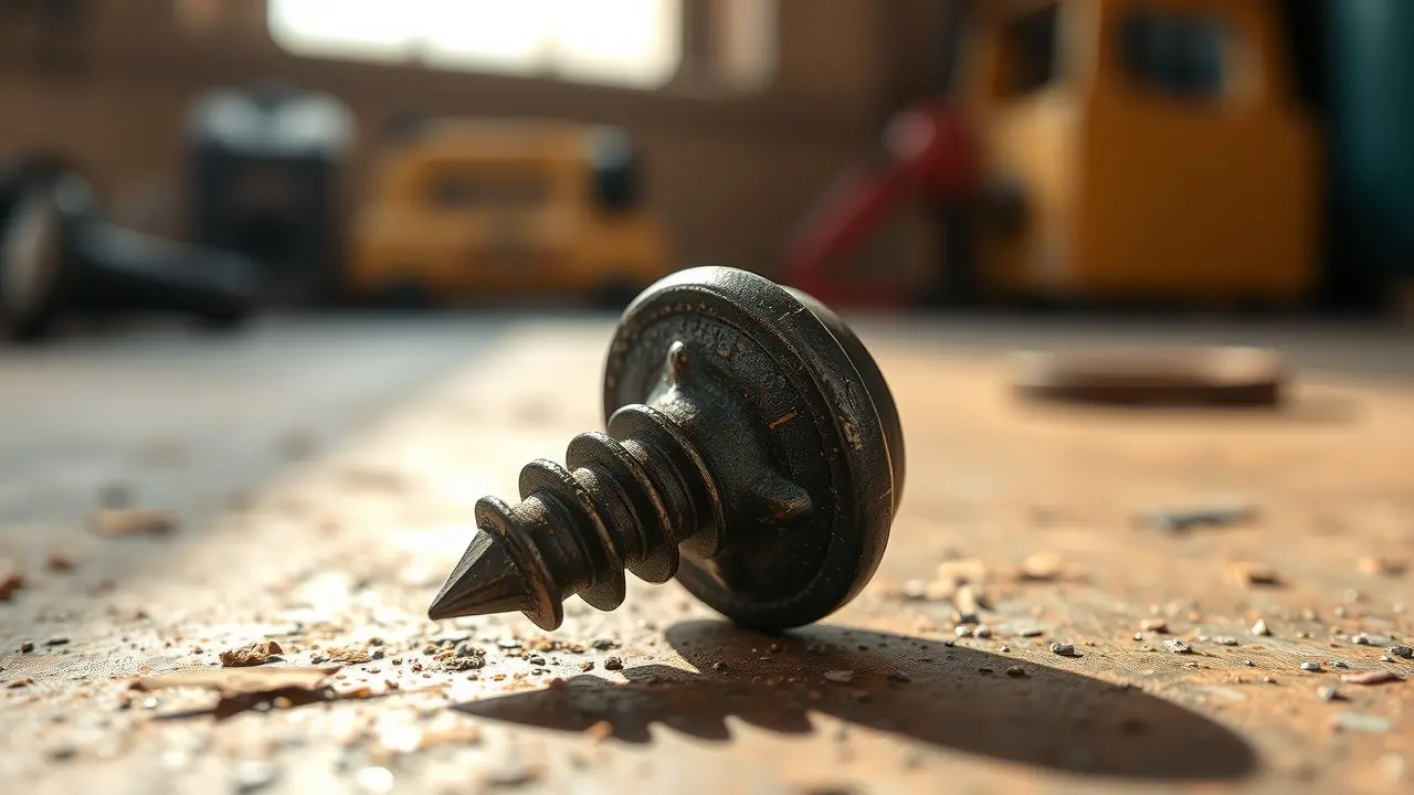 Sonhar com Parafuso: Descubra o Significado e as Interpretações Detalhe de parafuso vintage com ferrugem leve