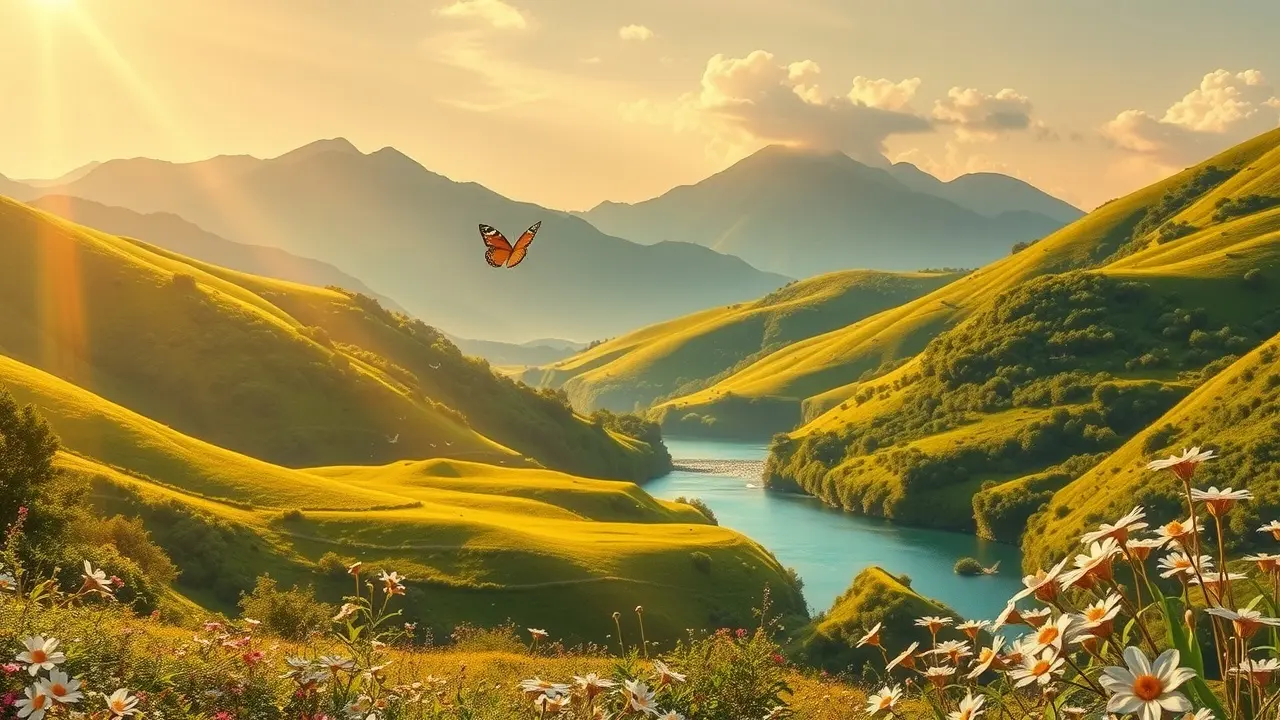 Sonhar com Paraíso: Descubra o Significado e as Mensagens Ocultas Paraíso onírico com luz dourada