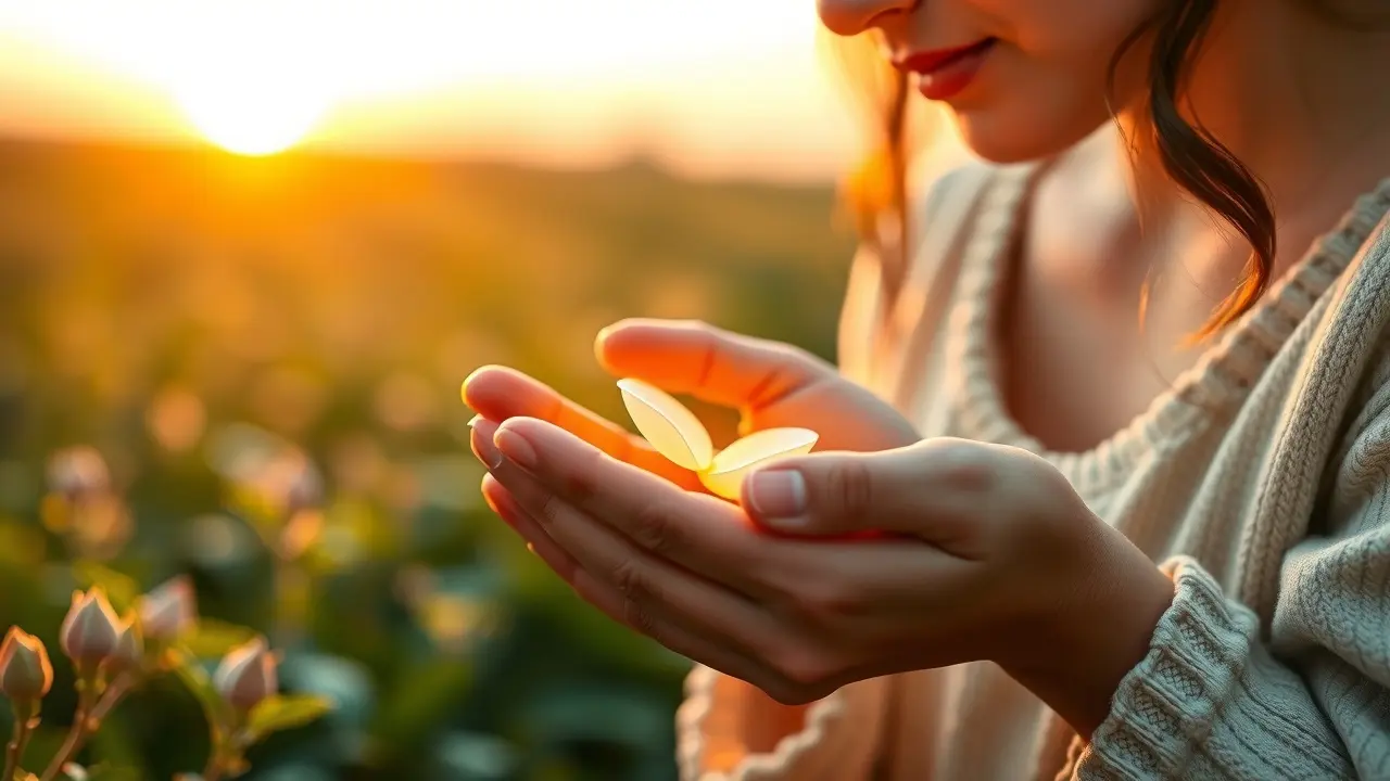 Sonhar com Parentalidade: Descubra os Significados Ocultos Pessoa segurando semente brilhante, simbolizando parentalidade e potencial.