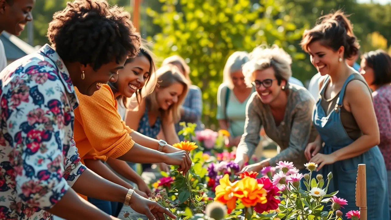 Significado de Sonhar com Participação: Desvende os Símbolos Pessoas participando ativamente de evento comunitário.