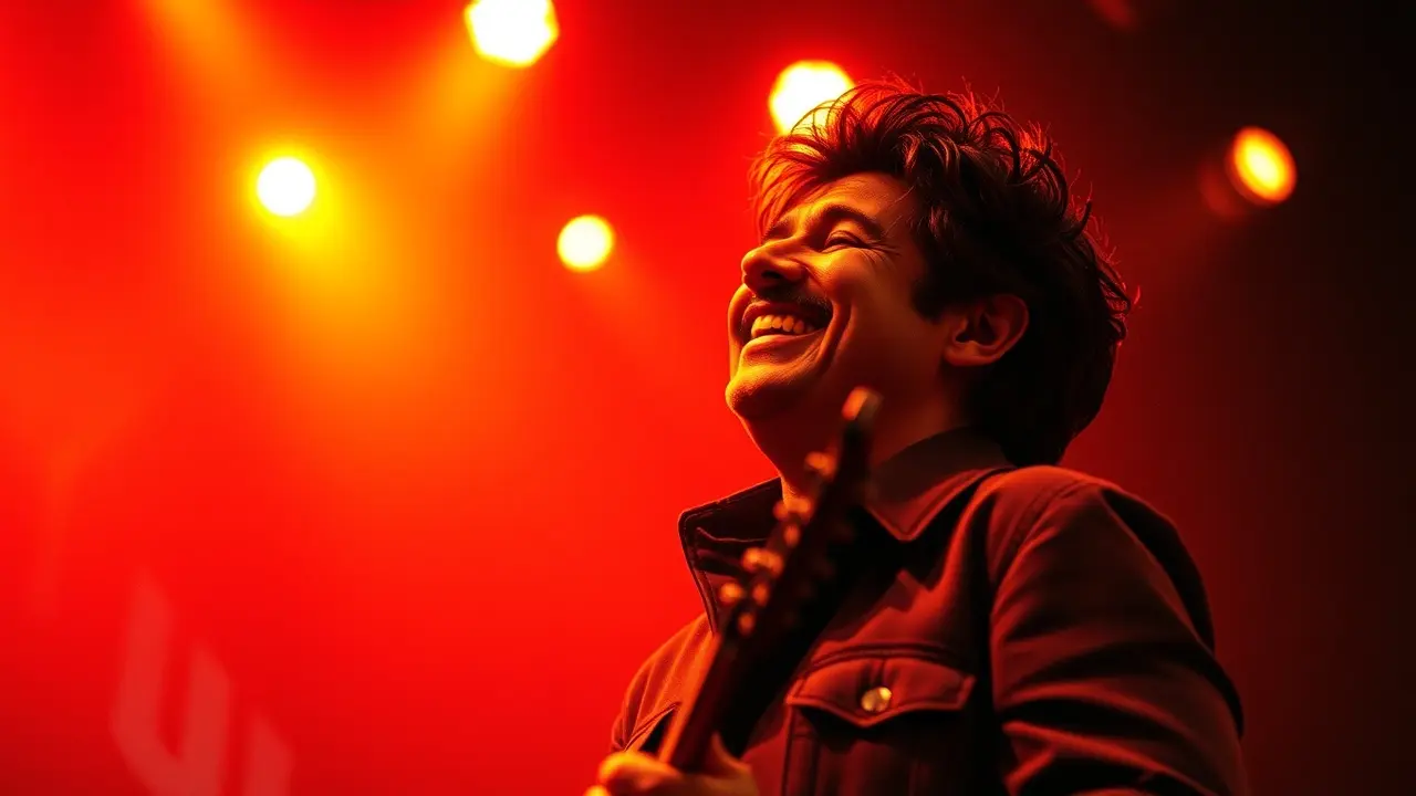 Significado de Sonhar com Paulo Miklos: Desvendando os Mistérios Musicais do Subconsciente Paulo Miklos sorrindo no palco.