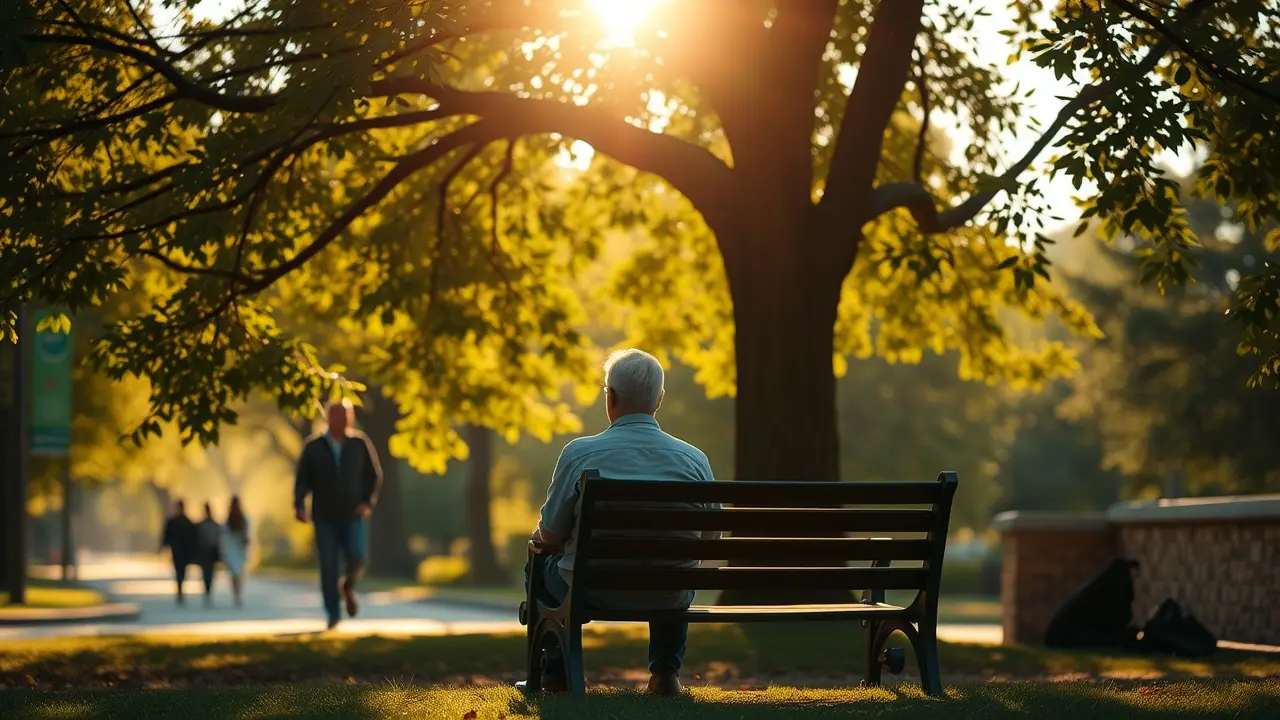 Sonhar com Pausa: Descubra o Significado Oculto e o que Isso Revela Sobre Sua Vida Pessoa sentada em banco de parque em momento de pausa.
