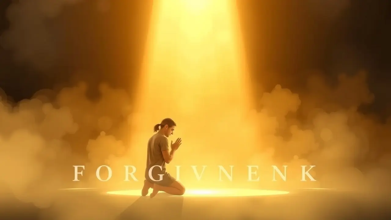 Significado de Sonhar com Perdão Divino: Interpretações e Reflexões Pessoa ajoelhada recebendo perdão divino