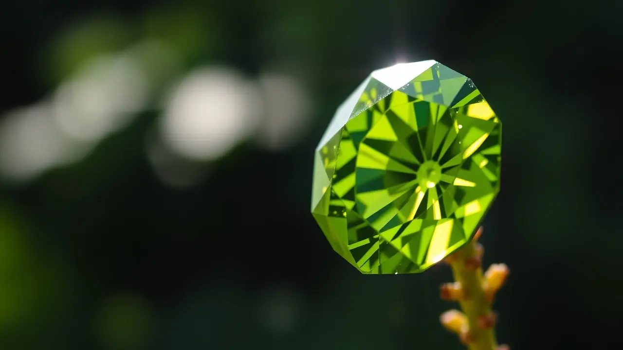 Sonhar com Peridot: Desvende os Significados e Simbolismos Ocultos Peridoto verde brilhante