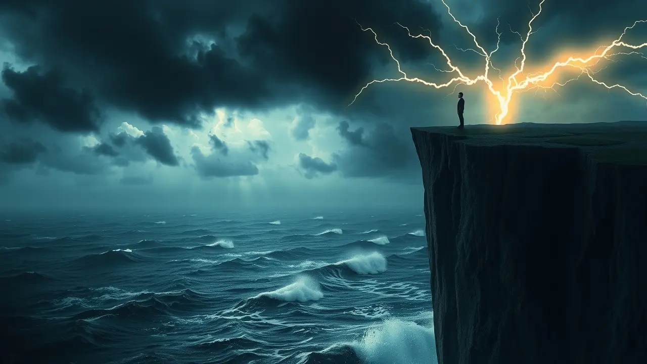 Sonhar com Perigo: Descubra o Significado e o Que Fazer Pessoa à beira de um precipício em sonho de perigo