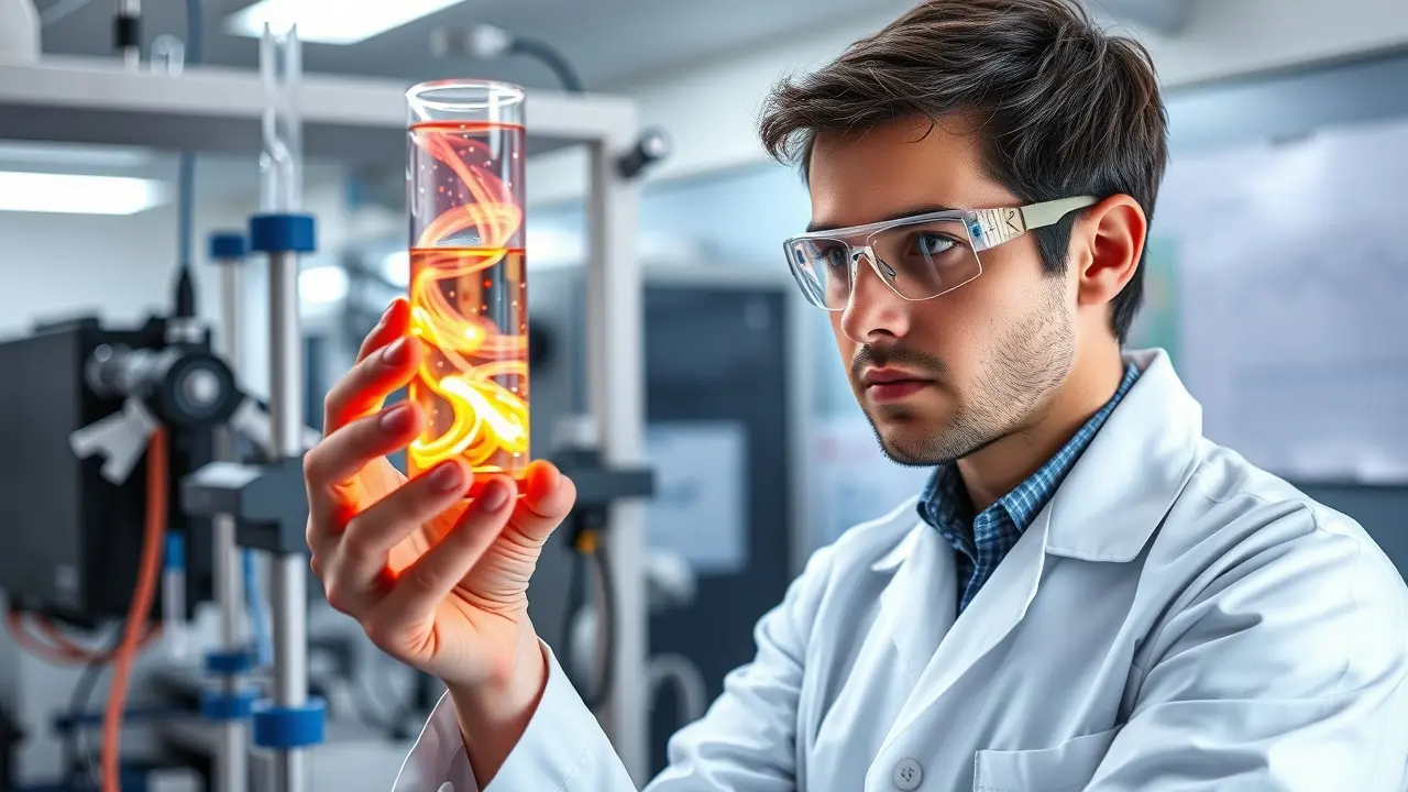 Cientista pesquisando em laboratório