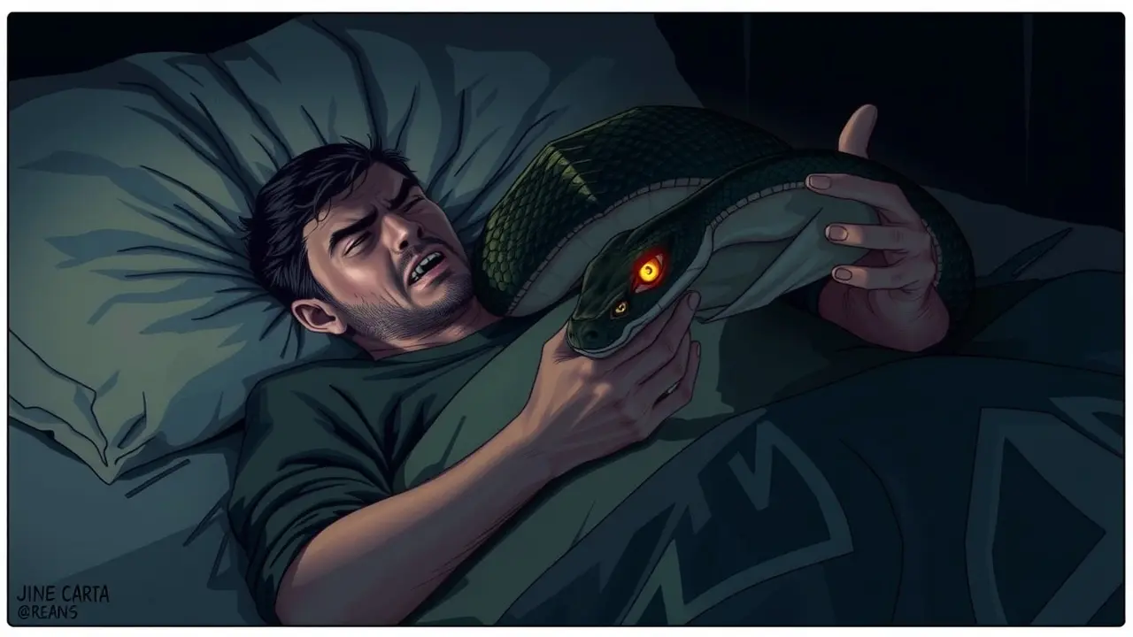 Sonho com picada de cobra na mão