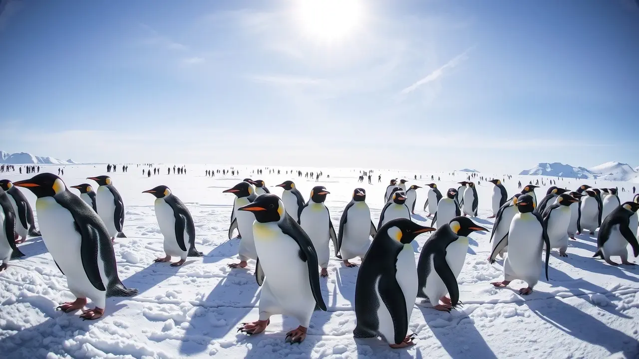 Significado de Sonhar com Pinguim: Descubra as Mensagens Ocultas! Pinguins andando na neve