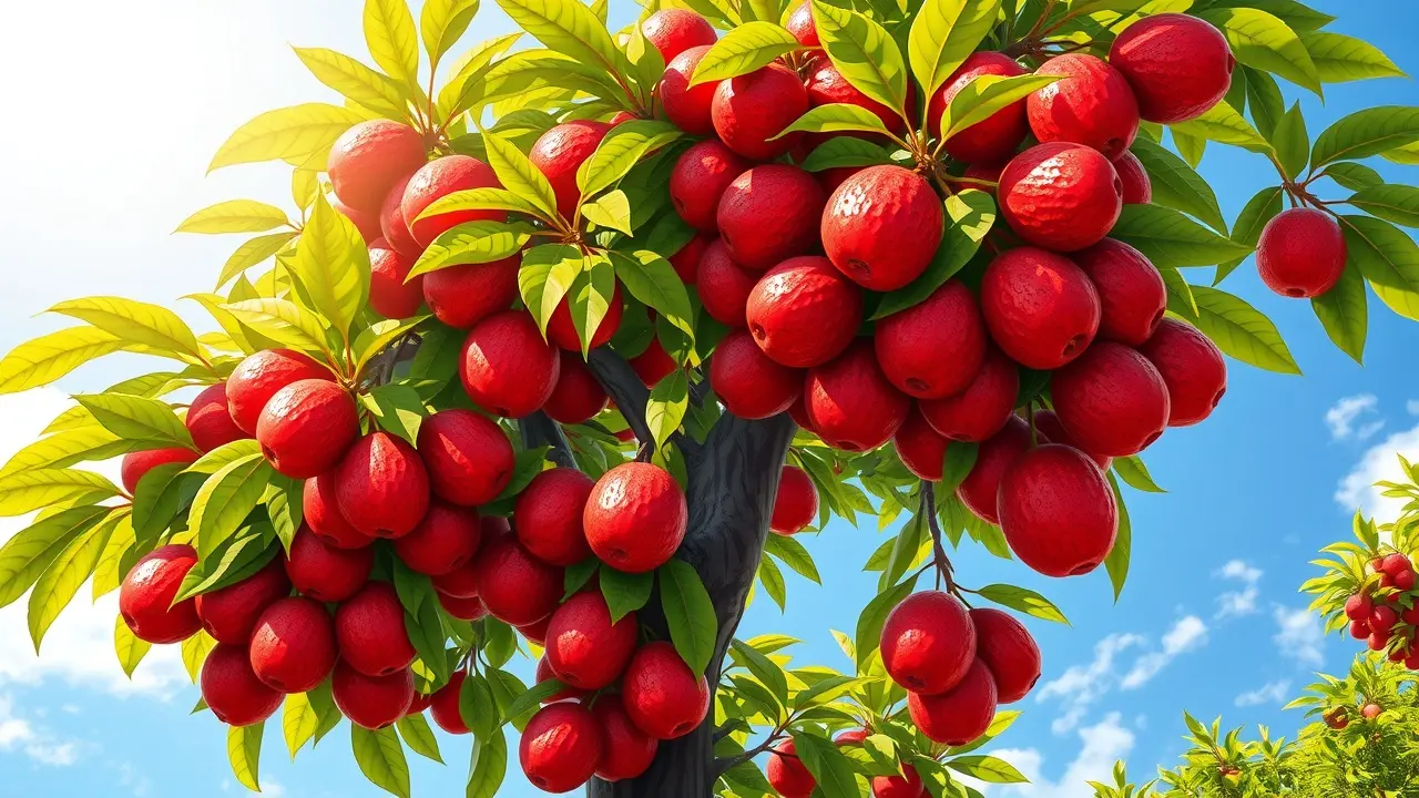 Sonhar com Pitangueira: Descubra os Significados e Simbolismos Pitangueira carregada de frutos vermelhos