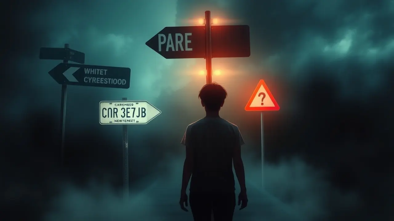 Sonho com encruzilhada e placas indicativas.