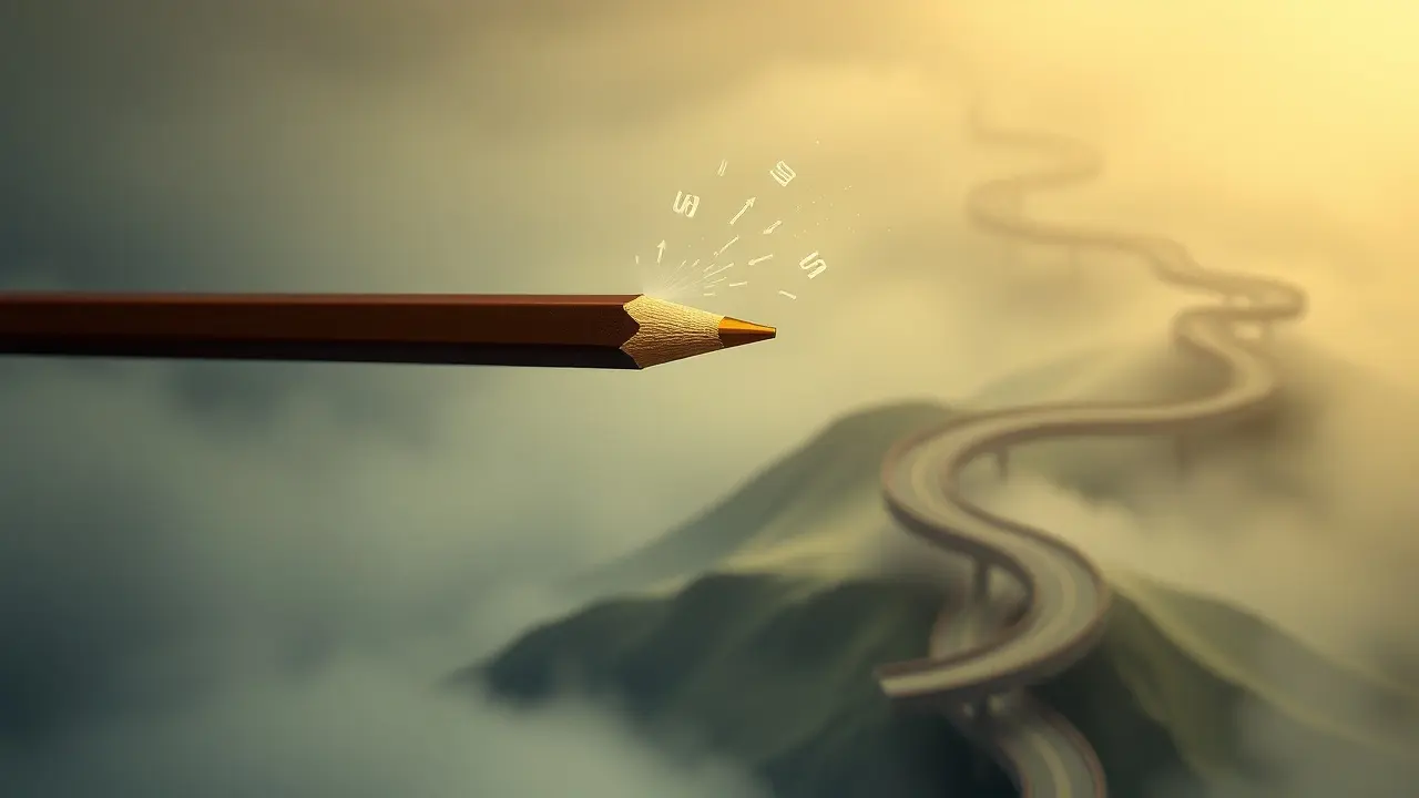 Sonhar com Ponteira: Desvende os Significados e Simbolismos! Ponteira dourada em paisagem onírica