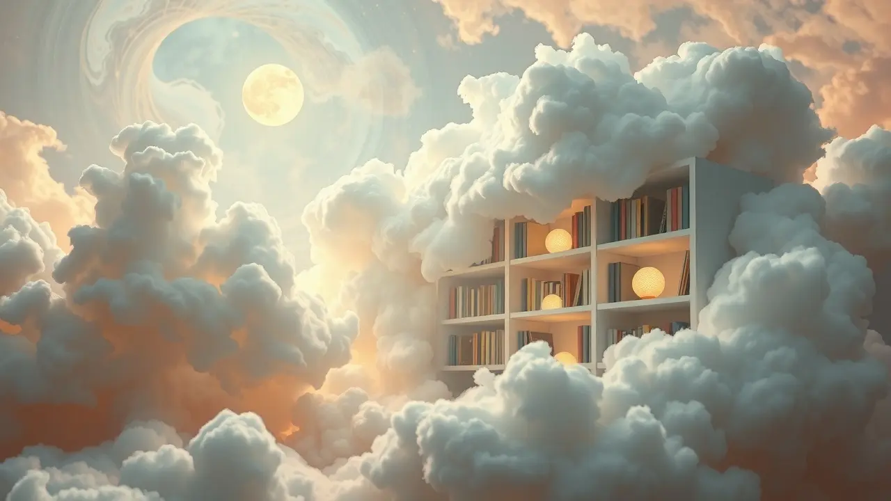 Sonhar com Prateleira: Descubra os Significados e Interpretações! Sonho com prateleira de nuvens e orbes de memórias
