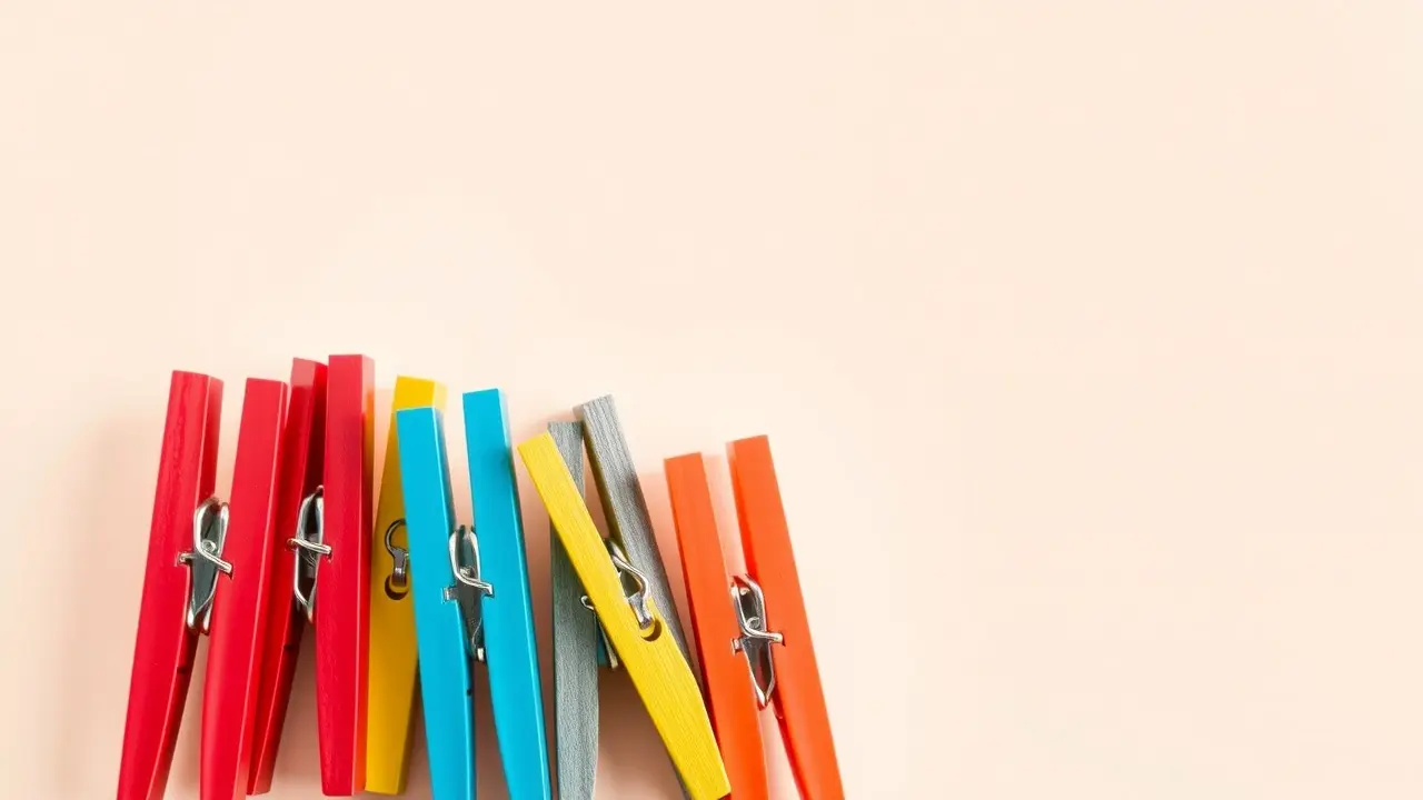 Sonhar com Prendedor: Descubra o Significado e as Interpretações Vários prendedores coloridos.