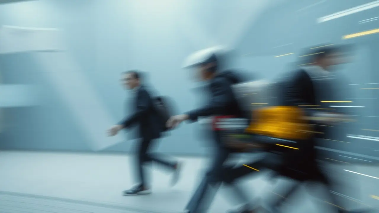 Sonhar com Pressa: Descubra os Significados e Interpretações! Imagem abstrata representando a sensação de pressa.