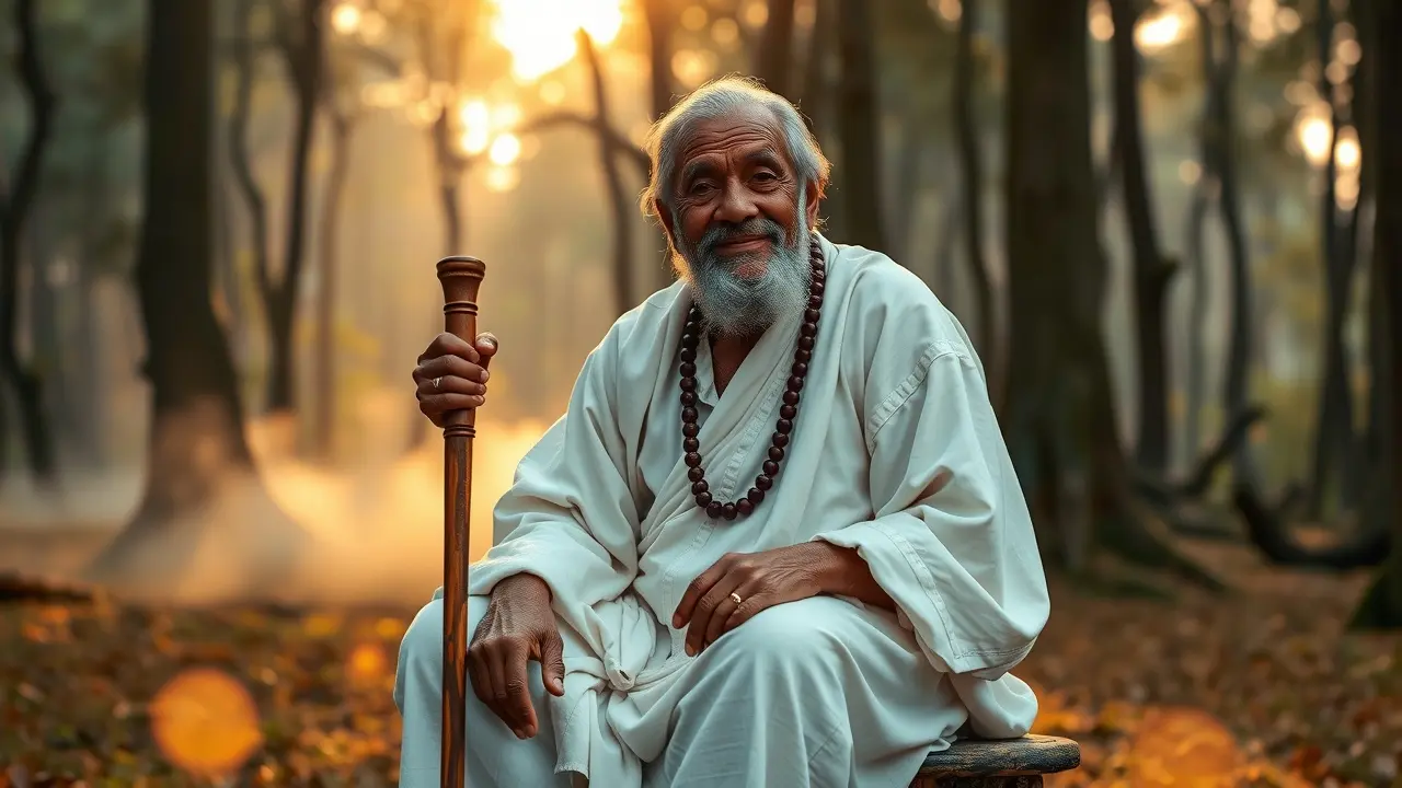 Significado de Sonhar com Preto-Velho: Mensagens e Interpretações Preto-velho sorrindo em ambiente natural