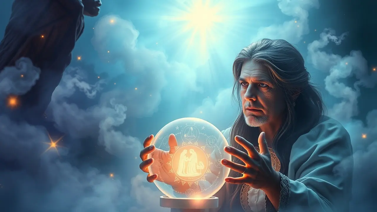 Sonhar com Previsão: Desvende os Significados e Mensagens Ocultas Sonhadora prevendo o futuro em bola de cristal