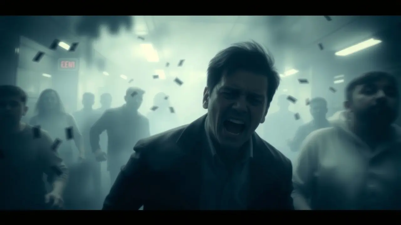 Sonhar com Problema: Descubra o Significado Oculto Pessoa angustiada em sonho caótico.