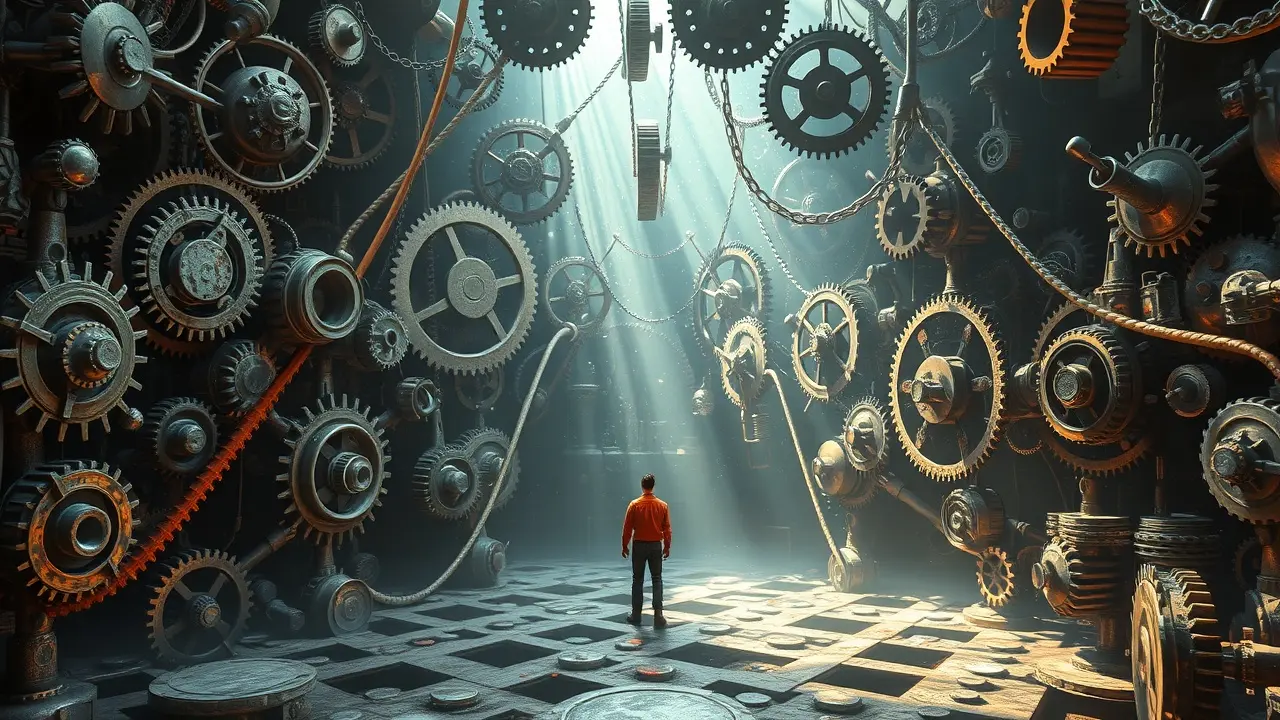 Significado de Sonhar com Problematização: Desvendando o Subconsciente Labirinto de engrenagens em sonho de problematização