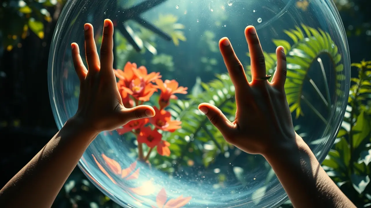 Sonhar com Proibição: Descubra o Significado e as Mensagens Ocultas Pessoa presa em bolha, simbolizando proibição.