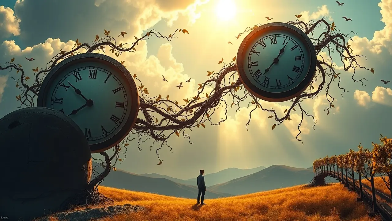 Sonhar com Prolongamento: Desvende os Significados Ocultos Relógio com ponteiros estendidos simbolizando prolongamento