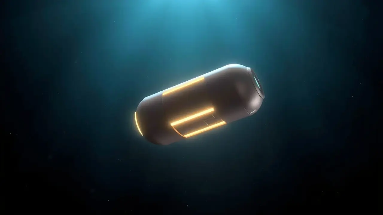 Sonhar com Prototipação: Desvende os Significados Ocultos Modelo 3D brilhante de um dispositivo futurista.